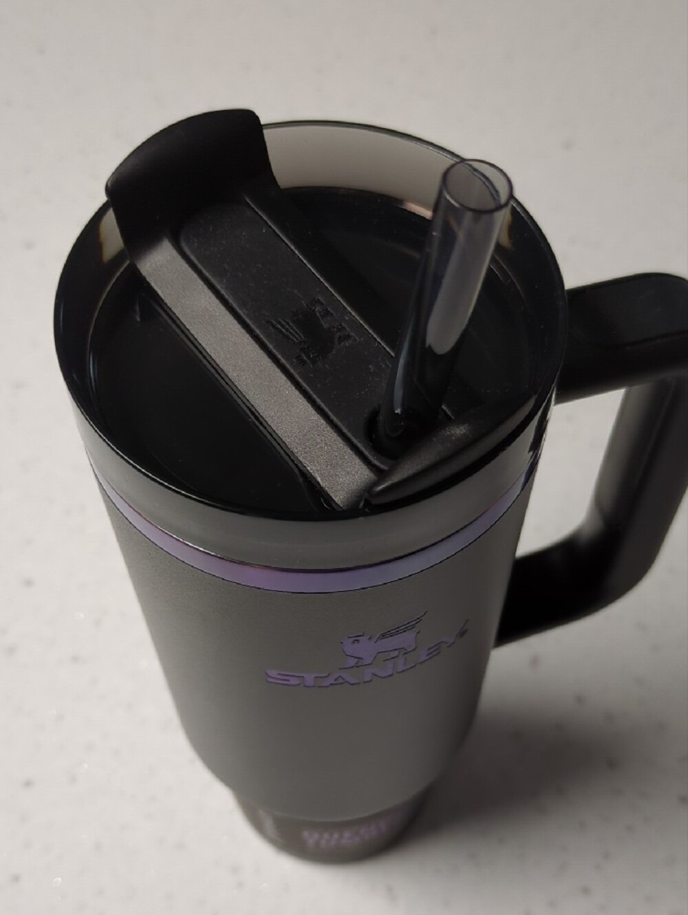 Limited Stanley Black Chroma 30 Oz Travel Tumbler with Iridescent Purple-Blue - Picture 10 of 12